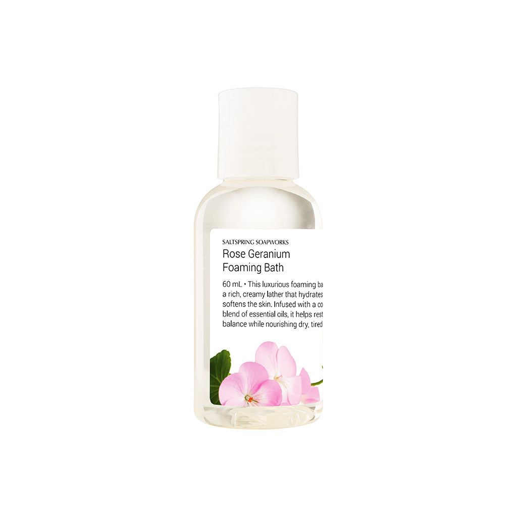 Rose Geranium Foaming Bath (Travel Size)