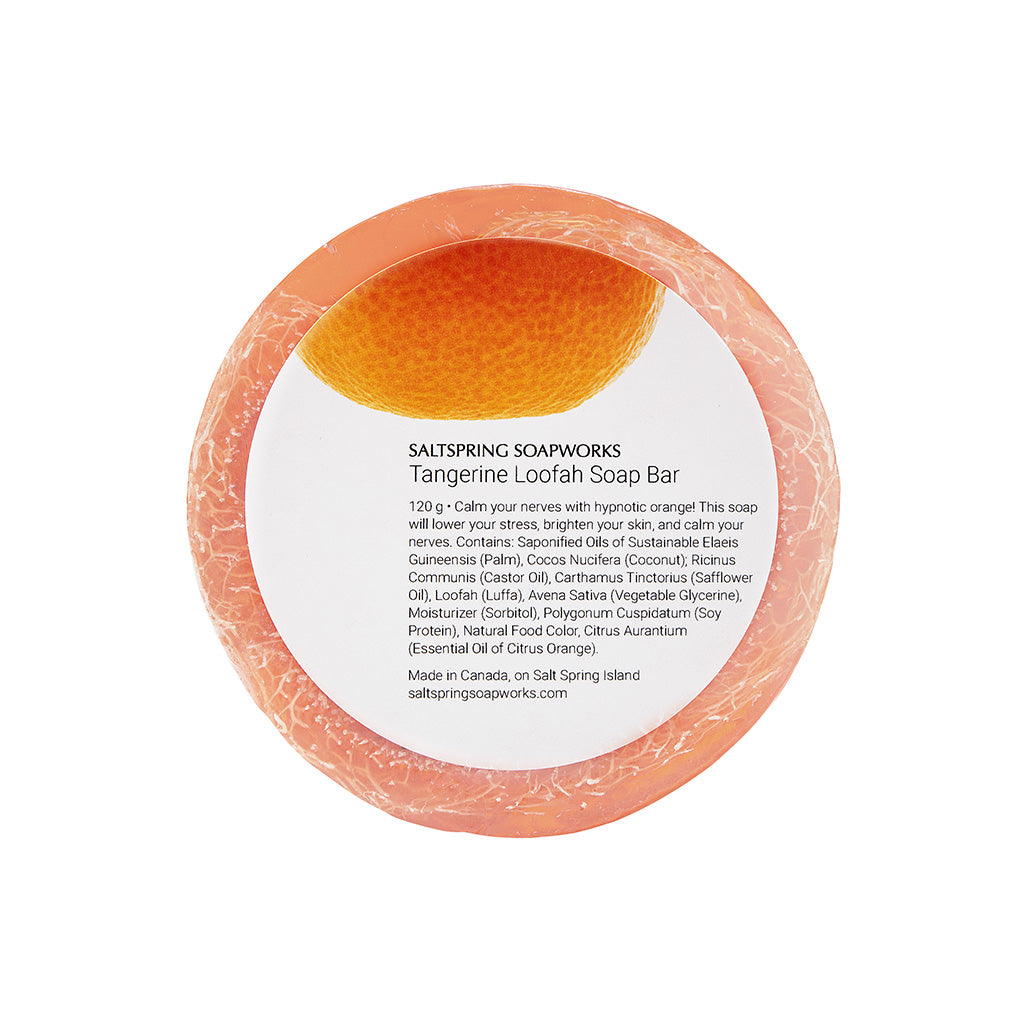 Tangerine Loofah Soap Bar