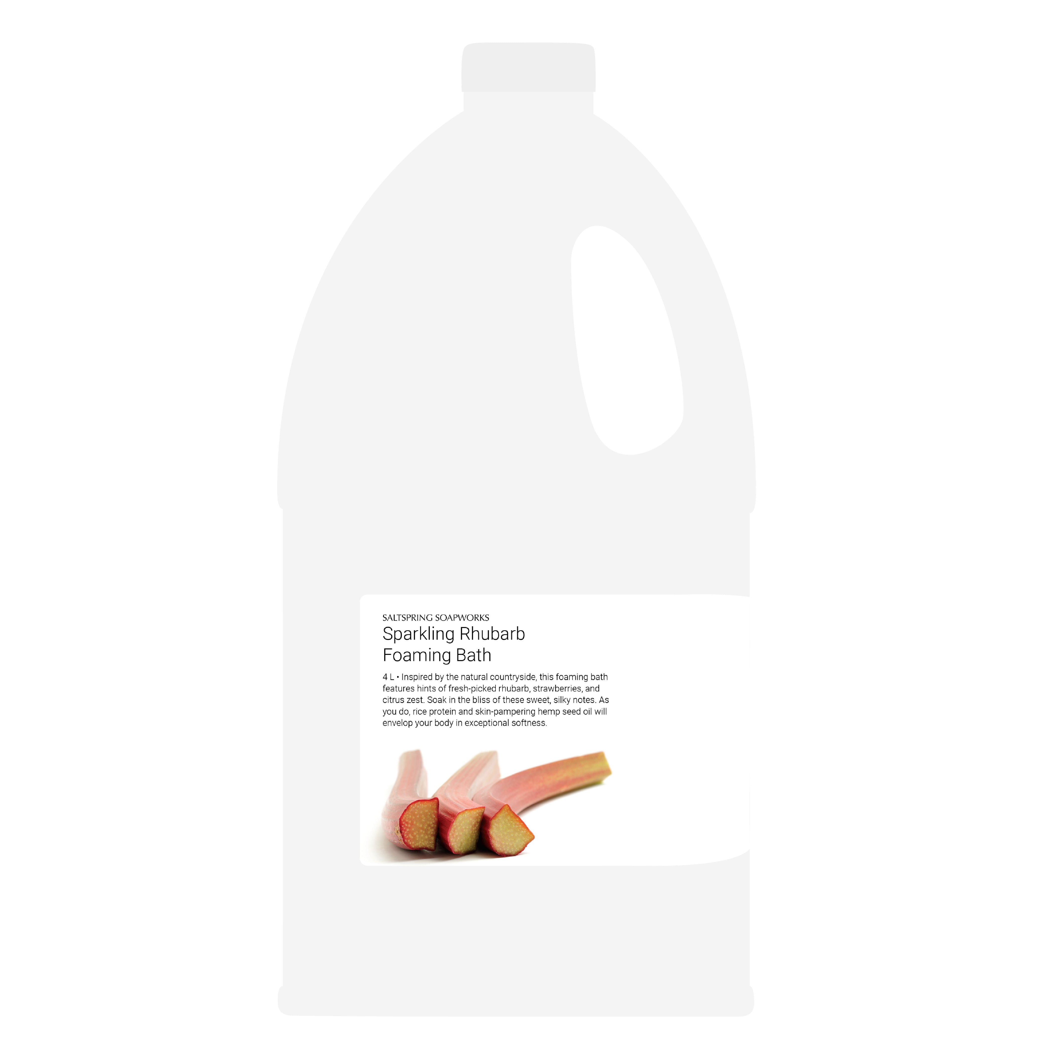 Sparkling Rhubarb Foaming Bath (4 Liter)