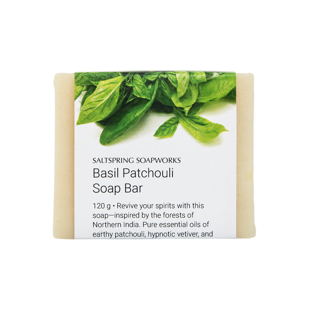 Revive your spirits with this soap—inspired by the forests of Northern India. Pure essential oils of earthy patchouli, hypnotic vetiver, and soothing basil conjure the dense vegetation of this rich landscape—and provide a good, deep, clean. 
