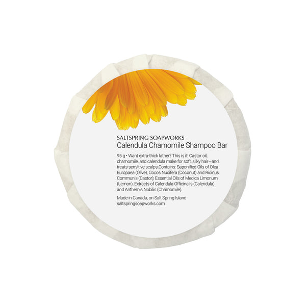 Our Calendula Chamomile Shampoo Bar is specially formulated for those with fine, light hair. Want extra-thick lather? Well… you’ll find it in this one.