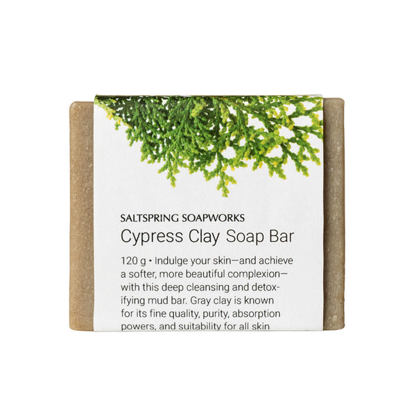 Essential oils of fir, spruce, and cypress help to refresh, tone, and cleanse while grey clay is known for it's absorption powers.