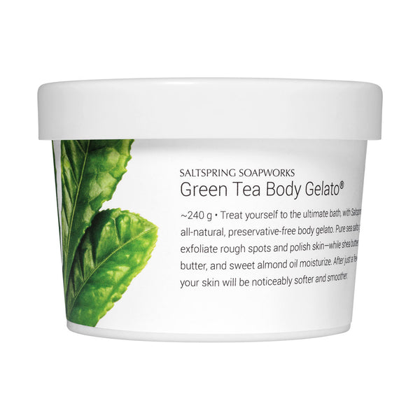 There’s something about green tea that just feels good. Add in some rich butters, essential oils, and pure sea salts—and you have one mighty body care elixir! One might even call it the ultimate body scrub.