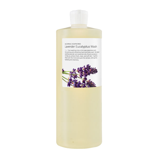 Turn washing into a mini-spa experience with this calming and refreshing hand and body wash. We blend soothing lavender and essential oils of pure eucalyptus to help you achieve fresh, clean, and soft skin. Together, these calm the mind and quiet the senses, while gently hydrating and cleansing.