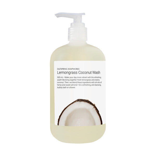 Make your day more vibrant with this spunky little wash! Gentle, creamy, all-natural coconut is this liquid soap’s active cleansing agent. We add in fresh lemongrass, which introduces a strong, peppy scent.
